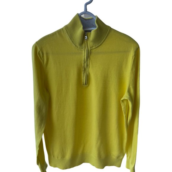 🌸 4/$30🌸 Banana Republic Pima Cotton Cashmere Half-Zip Sweater - Picture 5 of 11